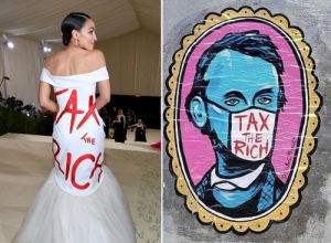 tax the rich met gala
